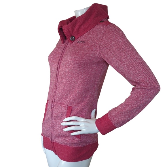 Burton Women’s Red Full Zip Hoodie SZ S - Picture 7 of 14